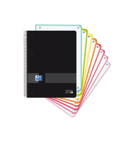 OXFORD - CUADERNO LIVE & GO EUROPEANBOOK 8 A5+ T.PP 160H 5X5 COLOR NEGRO (Ref.400158957)
