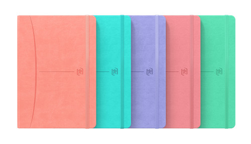 OXFORD - CUADERNO SIGNATURE A5 TAPA EXTRADURA 80H RAYADO HORIZONTAL COLORES SURTIDOS PASTEL (Ref.400154941)