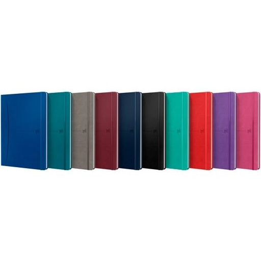 OXFORD - CUADERNO SIGNATURE B5 TAPA EXTRADURA 80H RAYADO HORIZONTAL COLORES SURTIDOS CLASICOS+VIVOS (Ref.400154950)