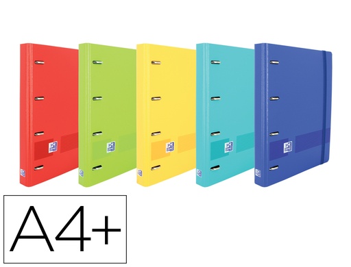 OXFORD - EUROPEANBINDER+ LIVE & GO POLYFOAM A4+ CON RECAMBIO 100H 5X5 - SURTIDO VIVOS (Ref.400146174)