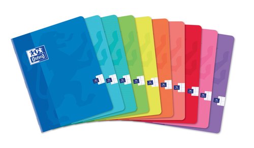 OXFORD - LIBRETA A5 48 HJS. SEYES (MILIMETRADO FRANCES) SURTIDO (7 col.) (Ref.100104421)