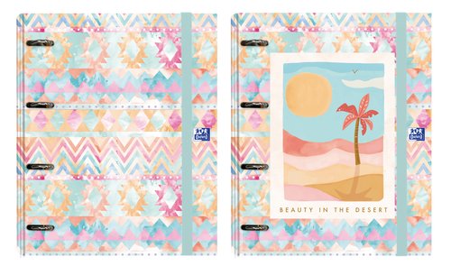 OXFORD - POSTCARDS CARPETA DE ANILLAS 4X35MM EUROPEANBINDER C/RECAMBIO 5 SECCIONES 5X5 A4+ MULTICOLOR (Ref.400158692)