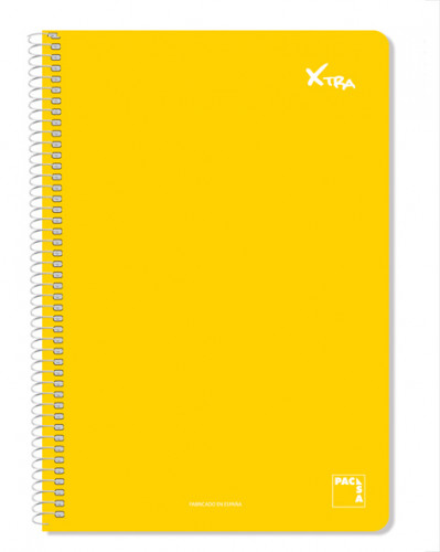 PACSA - BLOCK XTRA tapa EXTRA Fº 80h CUADRIC.4x4 60g. AMARILLO (Ref.16050)