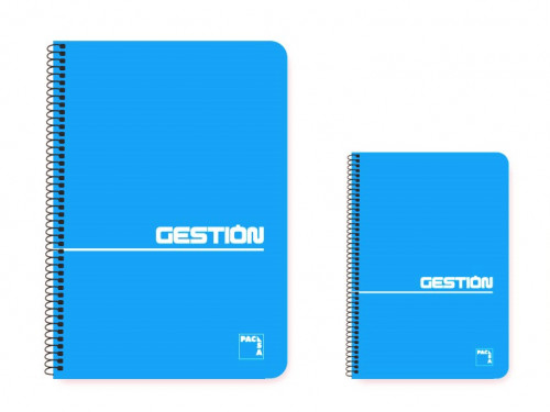 PACSA - CUADERNO ESPIRAL SERIE GESTION TAPA BLANDA 60 GRS. 4º (155X215MM.) 80 HOJAS LISO (Ref.16382)