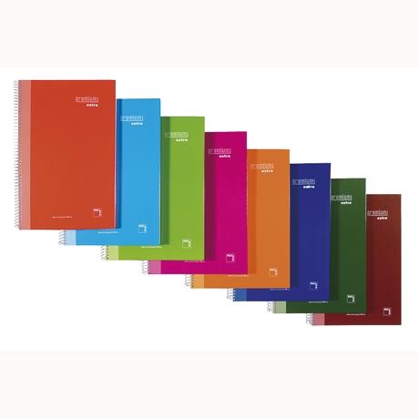 PACSA - CUADERNO MICROPERFORADO PREMIUM EXTRA 80 HOJAS 4X4 C.M. TAPA EXTRADURA FOLIO 90GR 4 COLORES SURTIDO -4U- (Ref.16478)