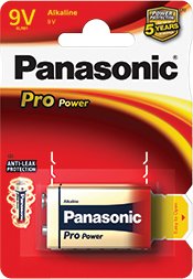 PANASONIC - PILAS ALKALINE POWER 9V LR61 BLISTER DE 1 (Ref.6LR61/1BP AP)
