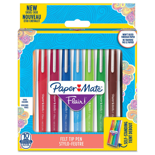 PAPER MATE - FLAIR BLISTER 10 COLORES SURTIDOS (Ref.2028898)