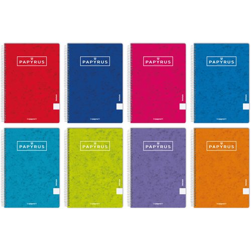 PAPYRUS - BLOC tapa EXTRA Fº 80h LISO 90g COL.SUR. (Ref.88441095)