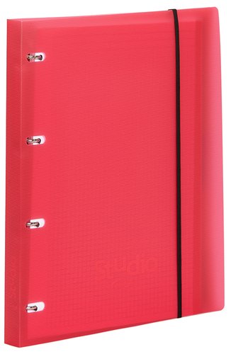 PARDO - CARPEBLOC STUDIO STYLE A4 4 an.20mm con REC.100 hj. 90 gr. y SEPARADORES ROSA (Ref.822502)