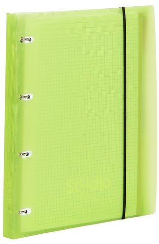 PARDO - CARPEBLOC STUDIO STYLE A4 4 an.20mm con REC.100 hj. 90 gr. y SEPARADORES VERDE (Ref.822504)