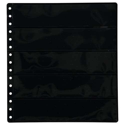 PARDO - FUNDA para ALBUM de SELLOS LAM.C.NEGRA 5 aloj.lado (Ref.100500)