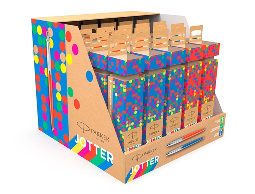 PARKER - BOLIGRAFO JOTTER ORIGINALS CRACKER EXPOSITOR DE 25 UNIDADES SURTIDAS (Ref.2159860)