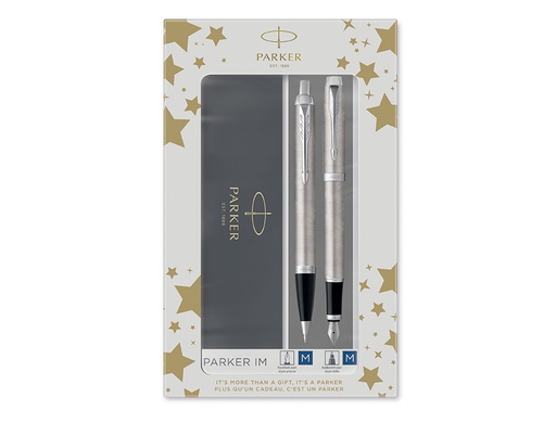 PARKER - JUEGO IM ESSENTIAL ACERO CT BOLIGRAFO + PLUMA (Ref.2183058)