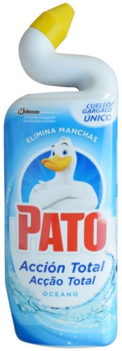 PATO - LIMPIADOR DE INODORO AZUL ACCION TOTAL OCEANO 750 ml (Ref.402073)