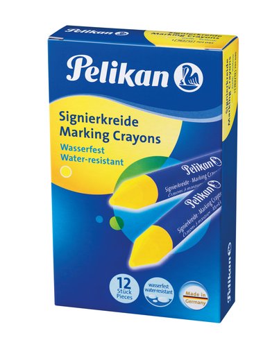 PELIKAN - CERA MARCADORA DURA 762 AMARILLO (CAJA de 12) (Ref.701045)