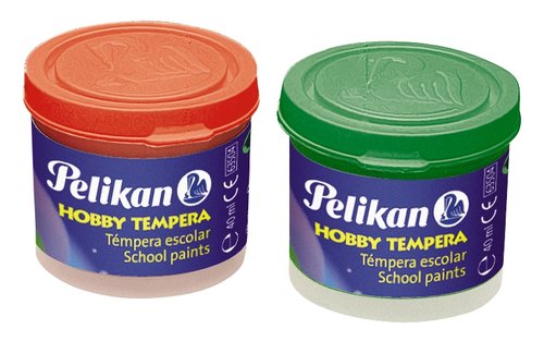 PELIKAN - TEMPERA 40 ml (bote) 742/40 VERDE AZULADO Nº130A (Ref.63580/24005159)