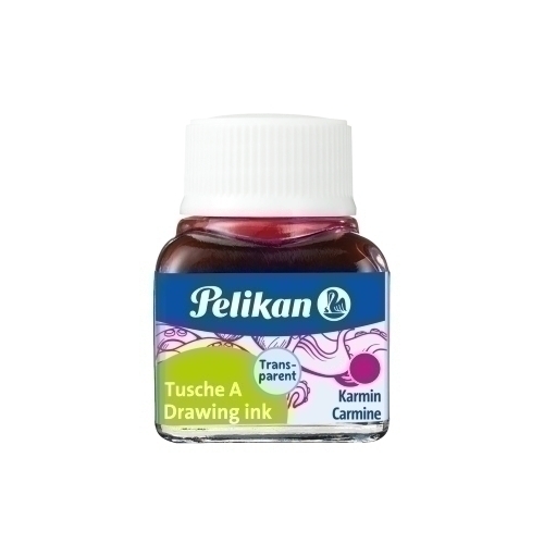 PELIKAN - TINTA CHINA FRASCO 10 ml. CARMIN (523-2) (Ref.201517)