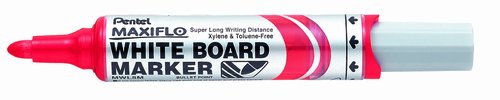 PENTEL - MARCADOR PIZARRA MAXIFLO MWL5M CONICO 2.5mm. ROJO (Ref.MWL5M-B)