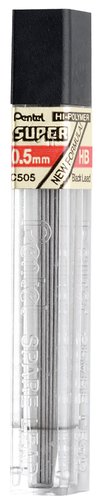 PENTEL - MINAS 0,5 - HB (TUBO de 12) (Ref.C505.HB)