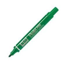 PENTEL - PEN N50-BE MARCADOR PERMANENTE CUERPO ALUMINIO VERDE Y PUNTA MEDIA CONICA -12U- (Ref.N50-DE)