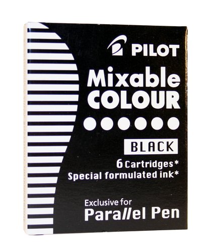 PILOT - CARTUCHOS DE TINTA PARA PARALLEL PEN CAJA DE 6 NEGRO (Ref.IC-P3-S6-B / NCPPN)
