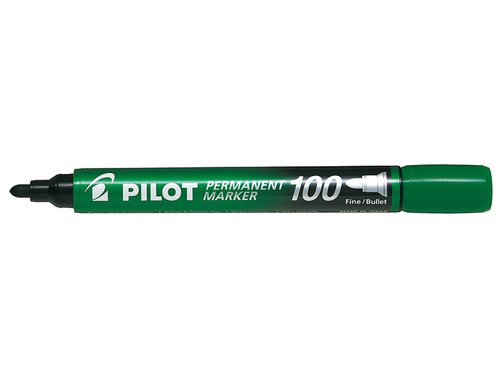 PILOT - MARCADOR PERMANENTE MARKER SCA-100 CONICO 1,0 mm VERDE (Ref.SCA-100-G / NSC100V)