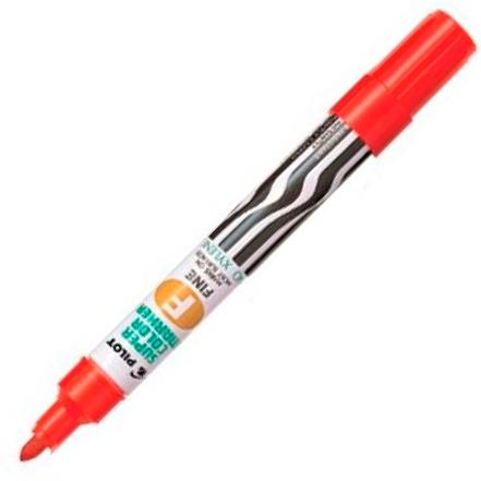 PILOT - MARCADOR PERMANENTE SCA-F RECARGABLE ROJO -12U- (Ref.SCA-F-R / NSCFR)