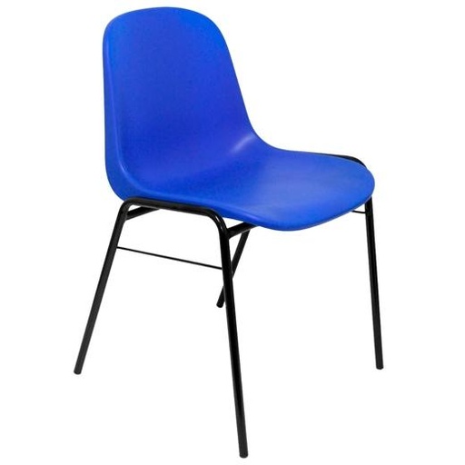 PIQUERAS Y CRESPO - SILLA ALBOREA CONFIDENTE APILABLE ASIENTO MONOBLOQUE EN PVC AZUL (Ref.PACK423AZ)
