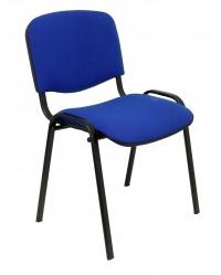 PIQUERAS Y CRESPO - SILLA FIJA APILABLE MOD. ALCARAZ TAPIZADA ARAN AZUL PACK DE 2 (Ref.PACK226PTNA229)