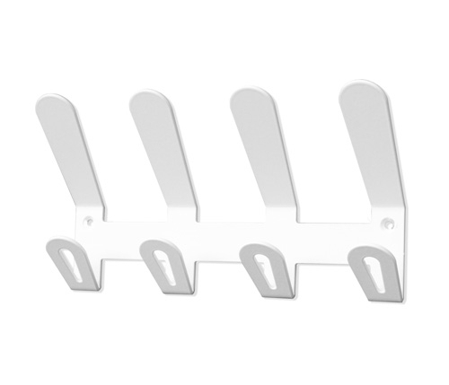 PLANNING SISPLAMO - PERCHERO PARED EC/02 4 COLGADORES COLOR BLANCO (Ref.EC/02/M4/BL)