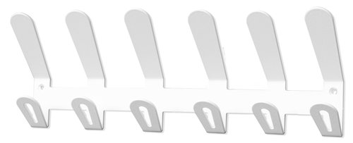 PLANNING SISPLAMO - PERCHERO PARED EC/02 6 COLGADORES COLOR BLANCO (Ref.EC/02/M6/BL)