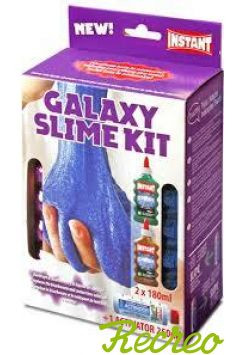 PLAYCOLOR - ESTUCHE GALAXY SLIME MINI KIT 2 COLAS + ACTIVADOR INSTANT (Ref.18941)