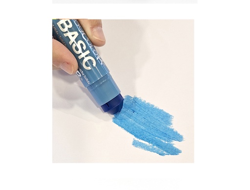 PLAYCOLOR - INSTANT TÉMPERAS SÓLIDAS BASIC ONE BARRA 10GR CAJA 12U AZUL CLARO (Ref.10881)