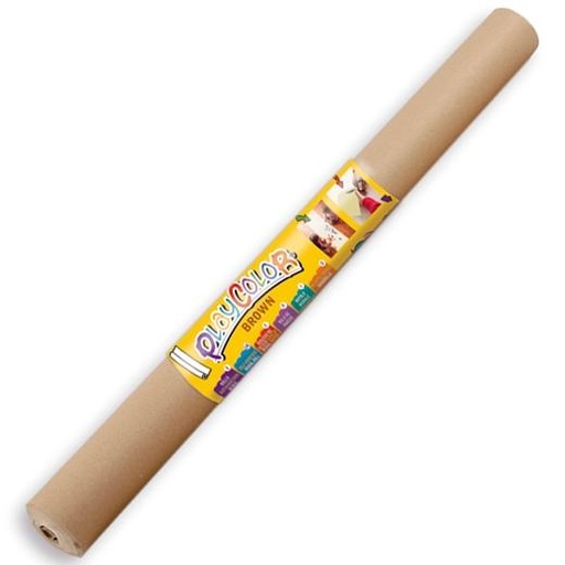 PLAYCOLOR - PAPEL AUTOADHESIVO MURAL REPOSICIONABLE ROLLO 0,6X6M MARRÓN (Ref.11181)