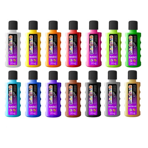 PLAYCOLOR - PINTURA ACRYLIC BASIC BOTELLA 250ML BLANCO (Ref.18511)