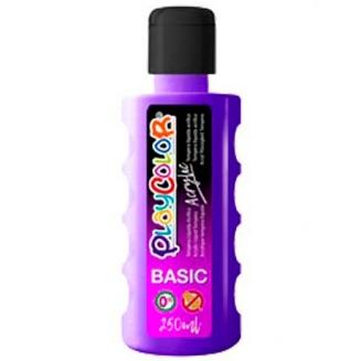 PLAYCOLOR - PINTURA ACRYLIC BASIC BOTELLA 250ML VIOLETA (Ref.18601)