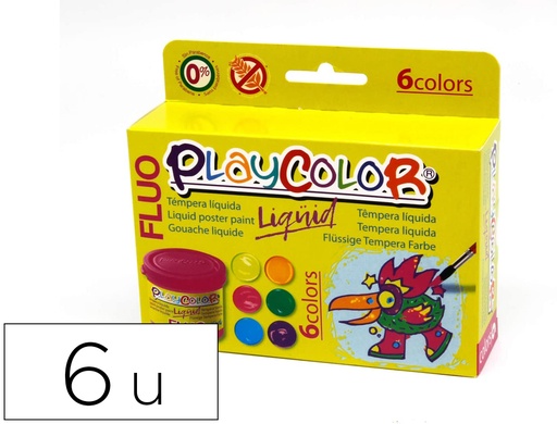PLAYCOLOR - Liqüid Pintura para carteles 40 ml 6 pieza(s) (Ref.20111)