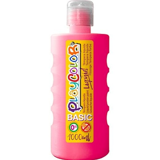 PLAYCOLOR - TÉMPERA LÍQUIDA BASIC BOTELLA 1000ML MAGENTA (Ref.19531)