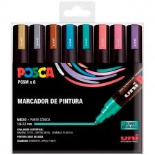 POSCA - ESTUCHE 8 UDS. PC-5M METAL UNIBALL (Ref.182634680)