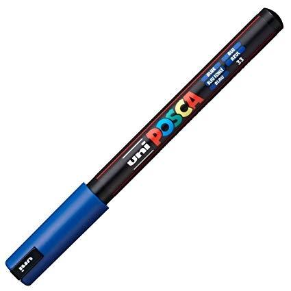 POSCA - MARCADOR T.OPACA NO PERM. UNI 0,7 EF (PC-1MR) AZUL (Ref.265280000/089870000)