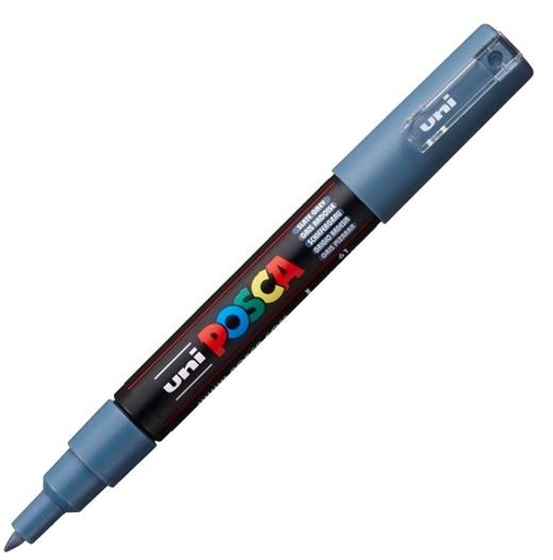 POSCA - MARCADOR T.OPACA NO PERM. UNI 0,7 F (PC-1M) GRIS PIZARRA (Ref.265181000/167833000)