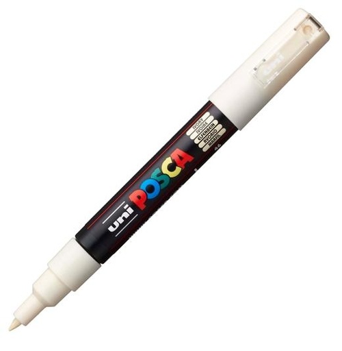 POSCA - MARCADOR T.OPACA NO PERM. UNI 0,7 F (PC-1M) MARFIL (Ref.265140000/167791000)