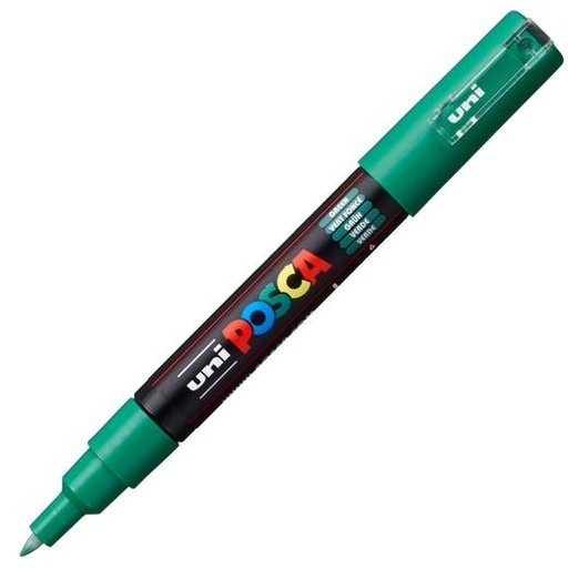 POSCA - MARCADOR T.OPACA NO PERM. UNI 0,7 F (PC-1M) VERDE (Ref.264929000/017822000)
