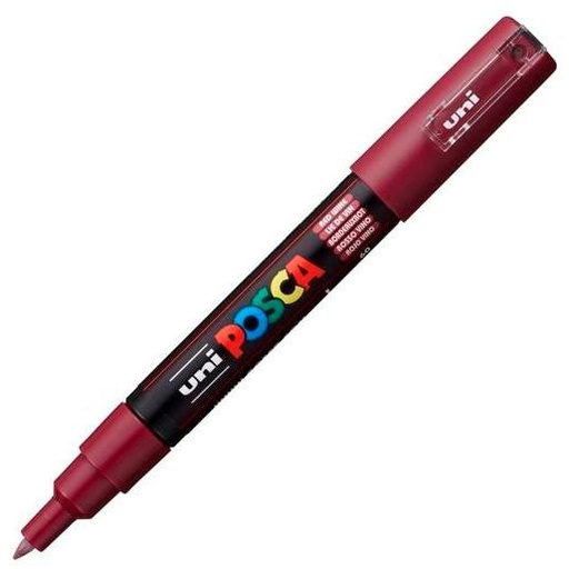 POSCA - MARCADOR T.OPACA NO PERM. UNI 0,7 F (PC-1M) VINO (Ref.265173000/167825000)