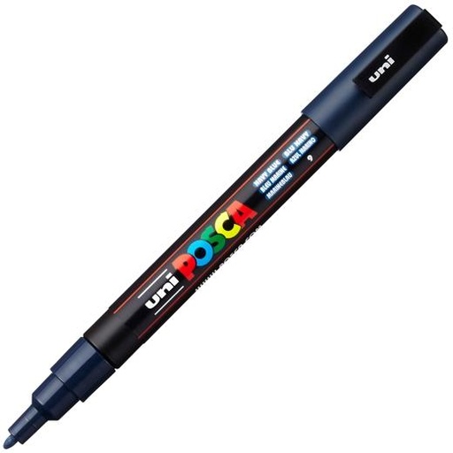 POSCA - MARCADOR T.OPACA NO PERM. UNI 0,9 (PC-3M) AZUL MARINO (Ref.263913000/202309000)