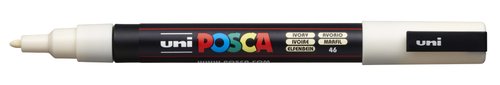 POSCA - MARCADOR T.OPACA NO PERM. UNI 0,9 (PC-3M) MARFIL (Ref.263806000/123679000)