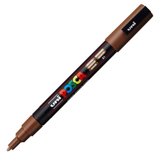 POSCA - MARCADOR T.OPACA NO PERM. UNI 0,9 (PC-3M) MARRON (Ref.263657000/156612000)