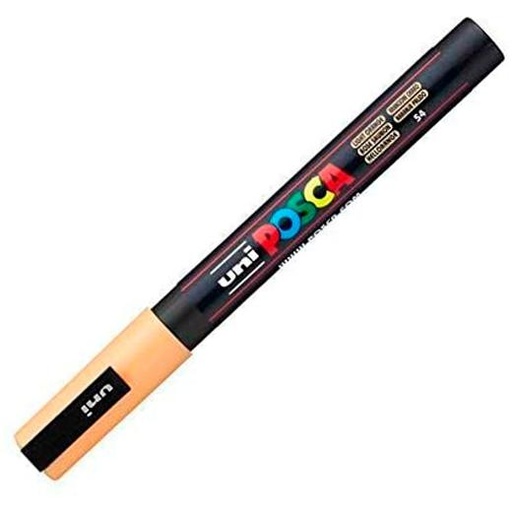 POSCA - MARCADOR T.OPACA NO PERM. UNI 0,9 (PC-3M) NARANJA CLARO (Ref.263640000/707703000)