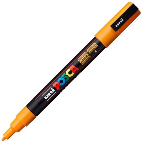 POSCA - MARCADOR T.OPACA NO PERM. UNI 0,9 (PC-3M) NARANJA MEDIO (Ref.263558000/156687000)