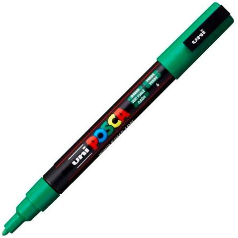 POSCA - MARCADOR T.OPACA NO PERM. UNI 0,9 (PC-3M) VERDE (Ref.263582000/156711000)